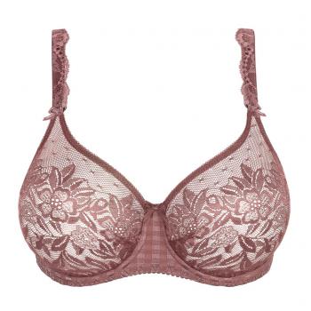 PrimaDonna Madison full cup wire bra seamless C-H cup, color satin taupe