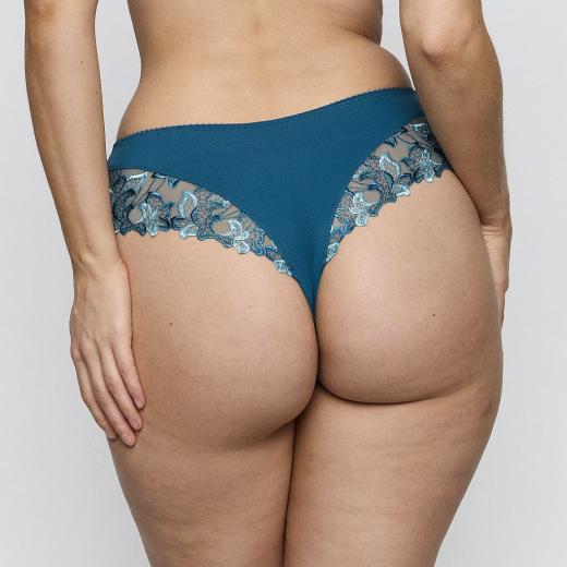 Primadonna Deauville luxury thong, color peacock