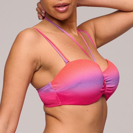 Marie Jo Swim Nusa Dua Bikini trägerlos unterlegt, Farbe spectral