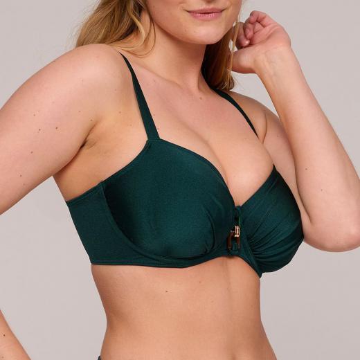 PrimaDonna Swim Mangalore Bikini Oberteil Vollschale mit Bügel, Farbe jewel green