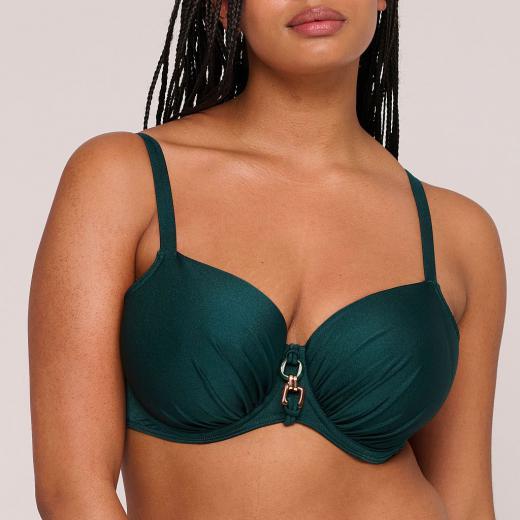 PrimaDonna Swim Mangalore Bikini top balcony padded, color jewel green