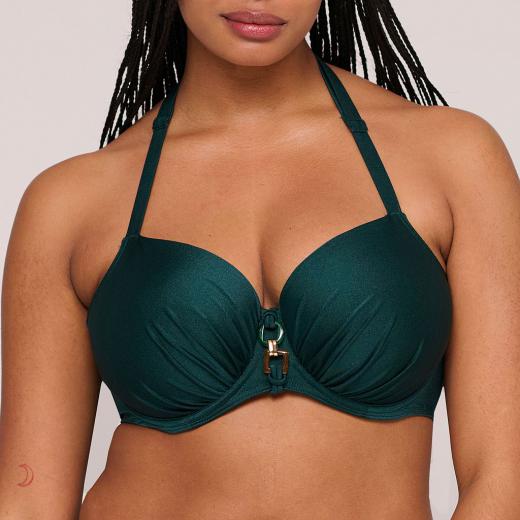 PrimaDonna Swim Mangalore Bikini Oberteil unterlegter Balconette, Farbe jewel green