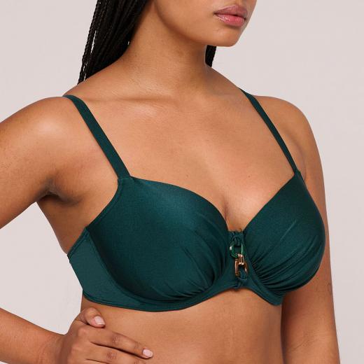 PrimaDonna Swim Mangalore Bikini Oberteil unterlegter Balconette, Farbe jewel green