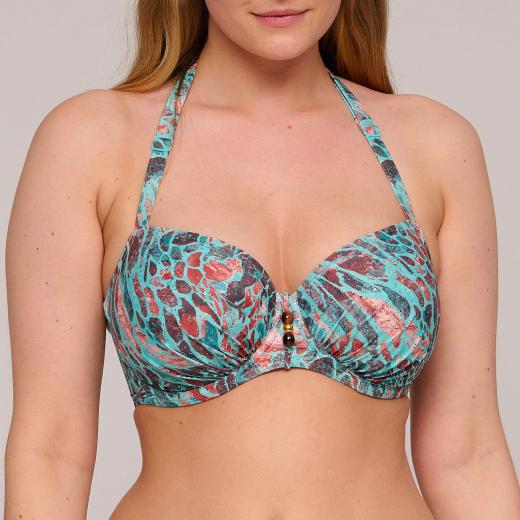 PrimaDonna Swim Riyad Bikini Oberteil Vollschale mit Bügel, Farbe turquoise seas