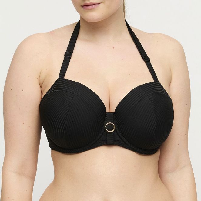 PrimaDonna Swim Delray Bikini top balcony padded B-G cup, color black