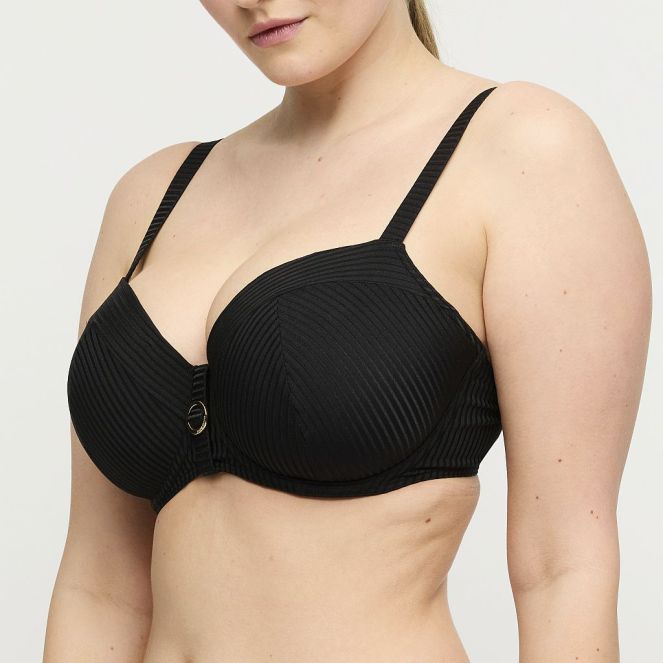 PrimaDonna Swim Delray Bikini top balcony padded B-G cup, color black