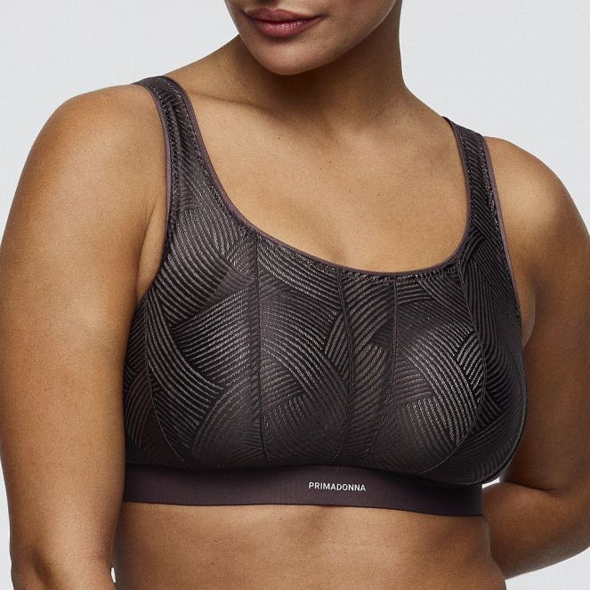 PrimaDonna Sport The Game Sport-BH ohne Bügel Cup C-H, Farbe smokey taupe