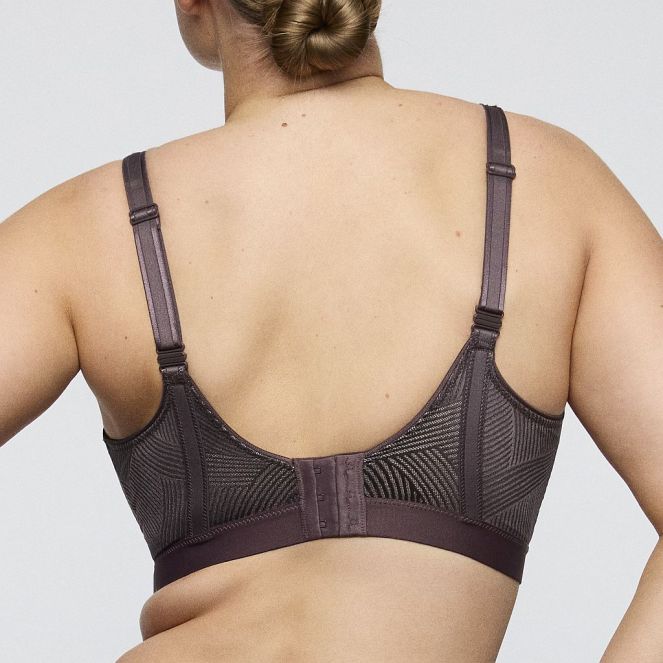 PrimaDonna Sport The Game Sport-BH unterlegt Cup B-G, Farbe smokey taupe