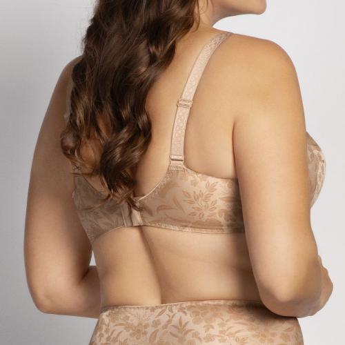 Ulla Lingerie Féminine Jasmin wire bra cup B-L, color cinnamon