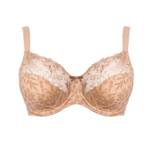 Ulla Lingerie Féminine Jasmin wire bra cup B-L, color cinnamon