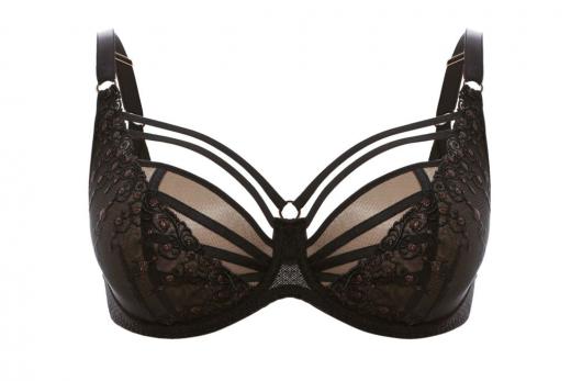 Ulla Lingerie Féminine wire bra Exclusive Line cup D-I, color black