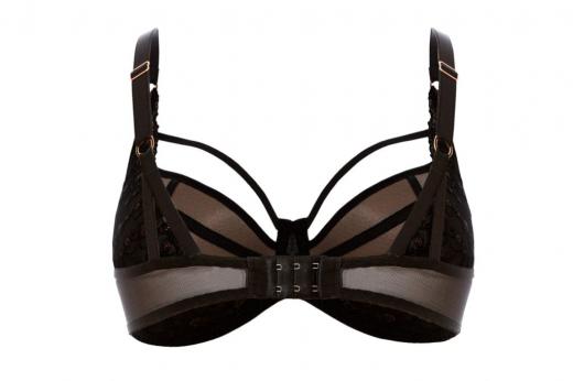 Ulla Lingerie Féminine wire bra Exclusive Line cup D-I, color black