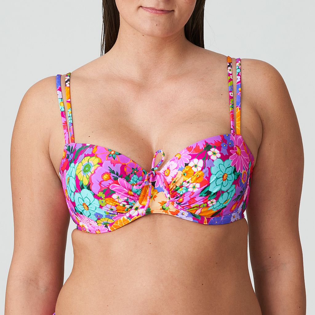 PrimaDonna Swim Najac Bikini top balcony padded, color floral explosion -  order in online shop