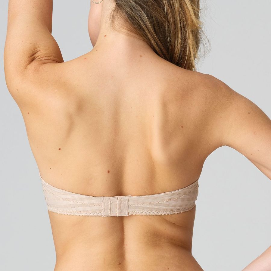 Marie Jo Avero strapless bra preshaped fiberfill, color caffe latte
