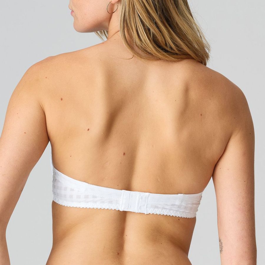 Marie Jo Avero strapless bra preshaped fiberfill, color white