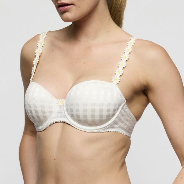 Marie Jo Avero padded bra - balcony B-F cup, color ivory petal