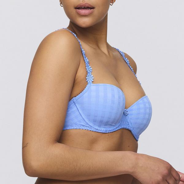 Marie Jo Avero padded bra - balcony B-F cup, color santorini blue