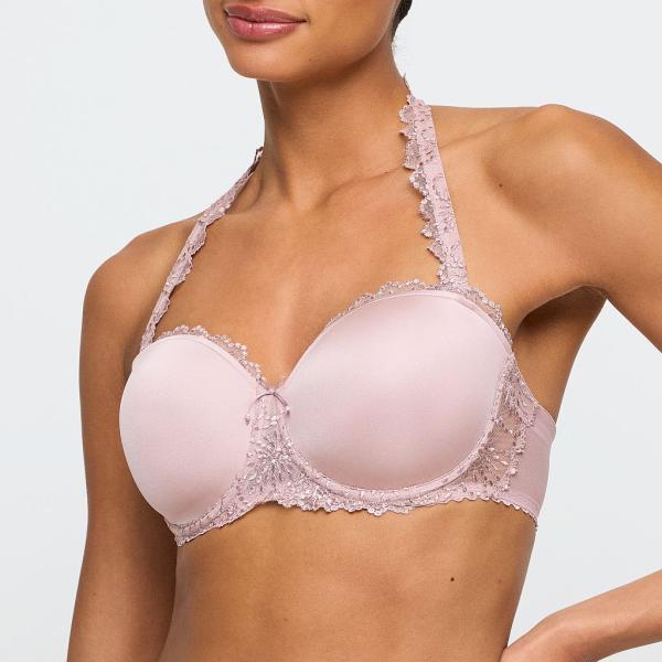 Marie Jo Jane padded bra - strapless B-E cup, color bois de rose