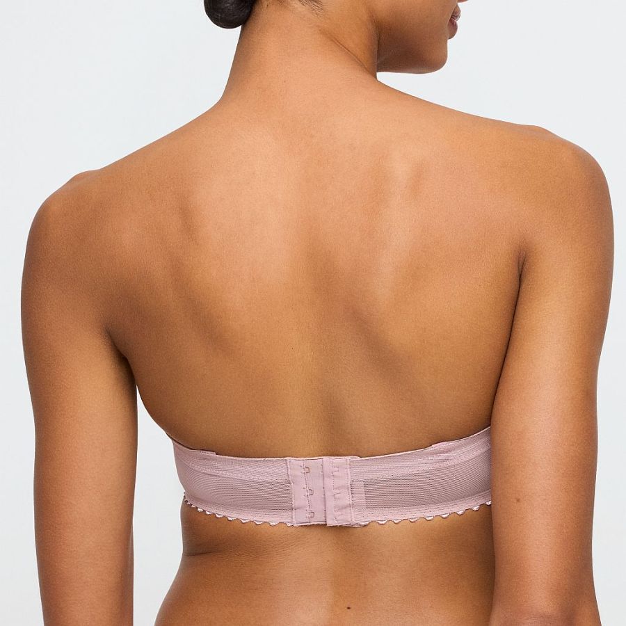 Marie Jo Jane padded bra - strapless B-E cup, color bois de rose