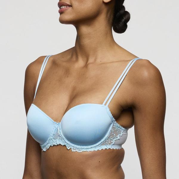 Marie Jo Jane padded bra - balcony B-F cup, color milky blue