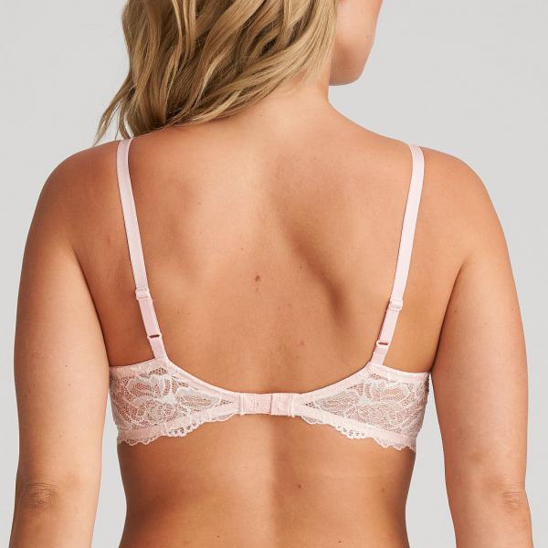 Marie Jo Manyla deep plunge wire bra B-E cup, color pearly pink