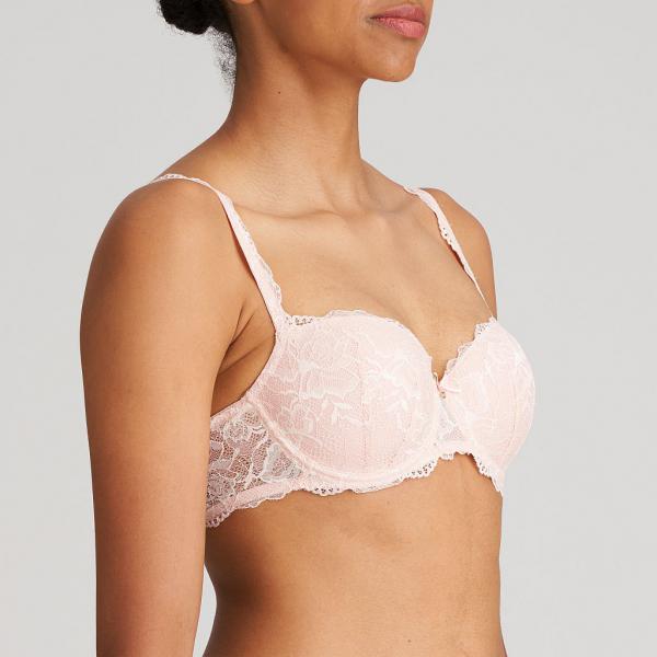 Marie Jo Manyla padded bra - balcony B-E cup, color pearly pink