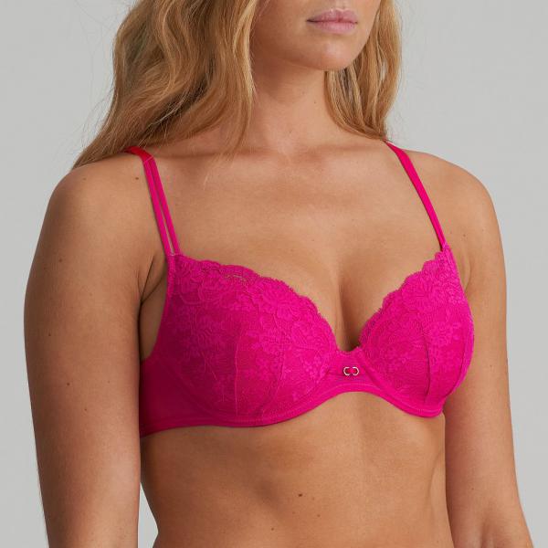 Marie Jo Melipha padded wire bra heart shape A-E cup, color very berry