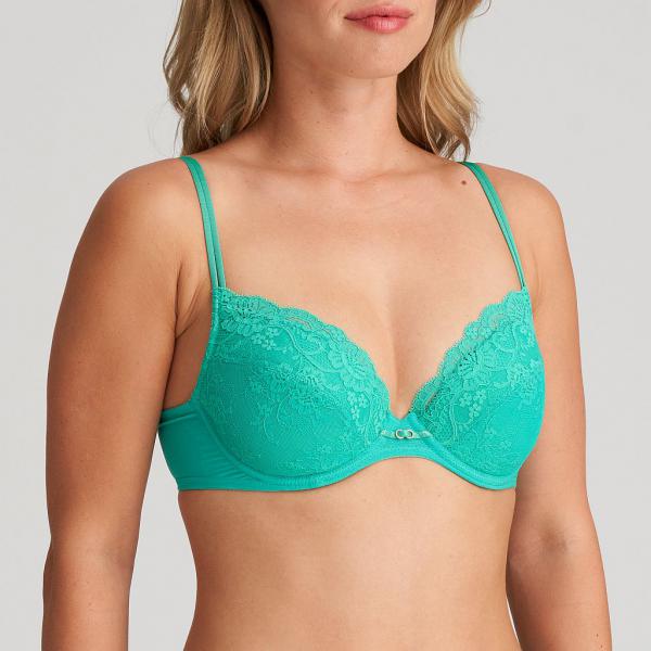 Marie Jo Melipha push up removable pads A-E cup, color vivid green