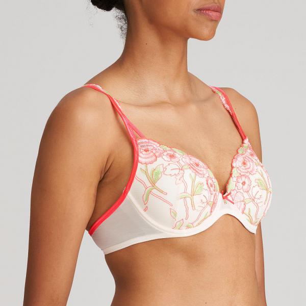 Marie Jo Ayama padded wire bra heart shape A-F cup, color fruit punch