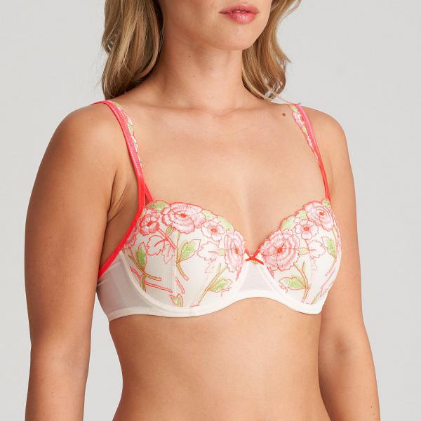 Marie Jo Ayama padded wire bra heart shape B-E cup, color fruit punch