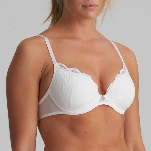 Marie Jo Cathia padded wire bra heart shape B-F cup, color natural