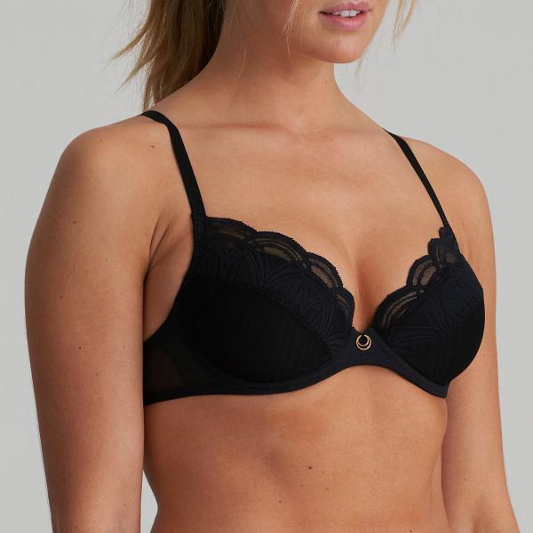 Marie Jo Cathia push up removable pads A-E cup, color black