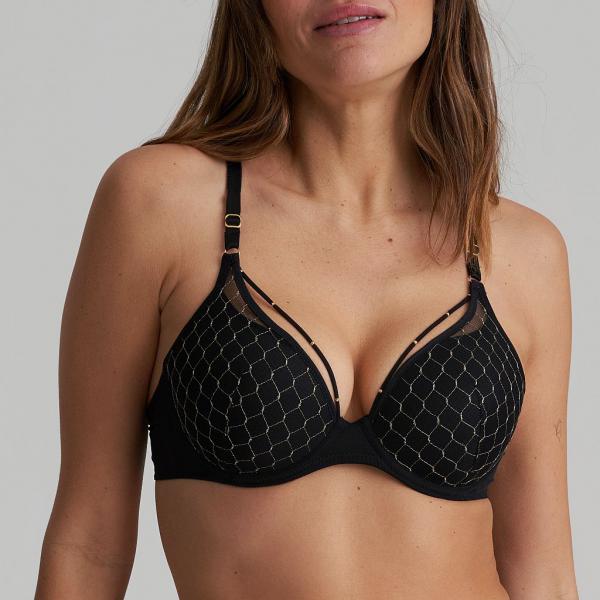 Marie Jo Colima padded wire bra heart shape A-E cup, color black