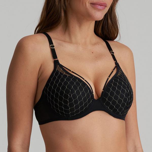 Marie Jo Colima padded wire bra heart shape A-E cup, color black