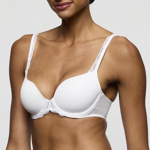 Marie Jo Heleen Bügel BH unterlegt Herzform Cup A-E, Farbe weiss