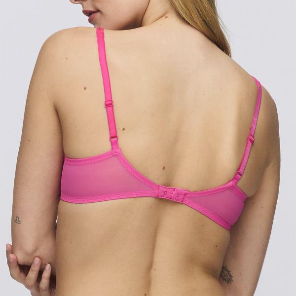 Marie Jo Heleen padded bra - balcony B-E cup, color hollywood pink