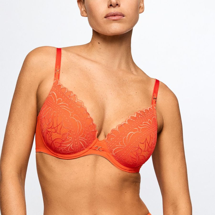Marie Jo Cerina Bügel BH unterlegt Herzform Cup A-F, Farbe klementine
