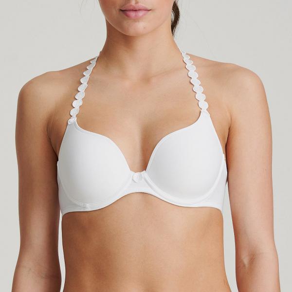 Marie Jo Tom padded wire bra heart shape A-F cup, color white