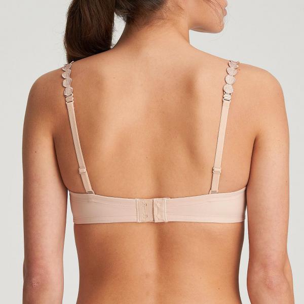Marie Jo Tom strapless padded bra A-E cup, color caffe latte