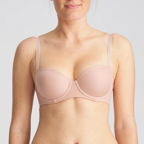 Marie Jo Louie padded bra - balcony A-F cup, color powder rose