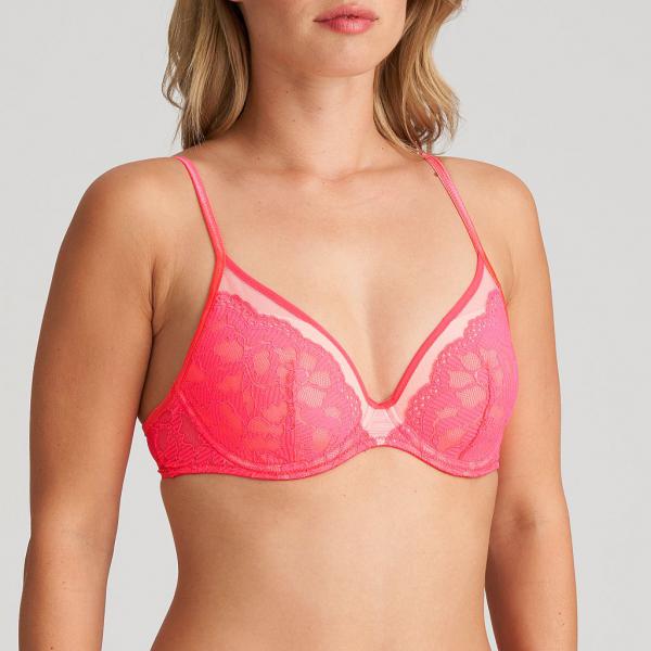 Marie Jo Suto padded wire bra heart shape A-E cup, color fruit punch
