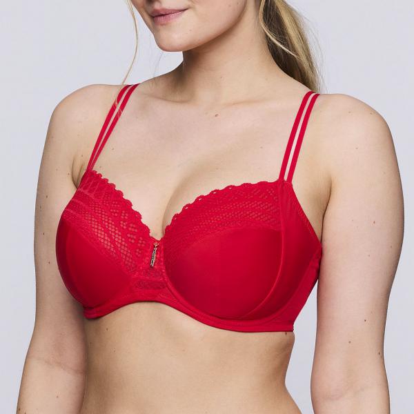 PrimaDonna Twist East End full cup wire bra C-H cup, color true red