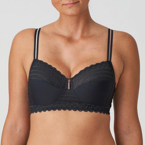 PrimaDonna Twist East End wireless bra C-F cup, color charbon