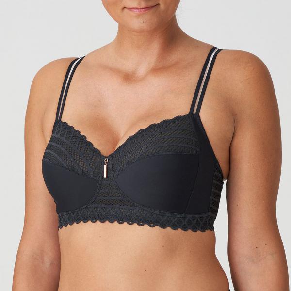 PrimaDonna Twist East End wireless bra C-F cup, color charbon