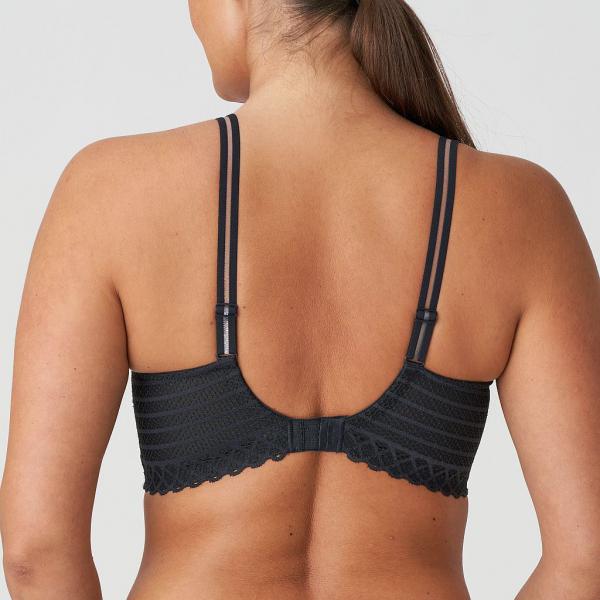 PrimaDonna Twist East End wireless bra C-F cup, color charbon