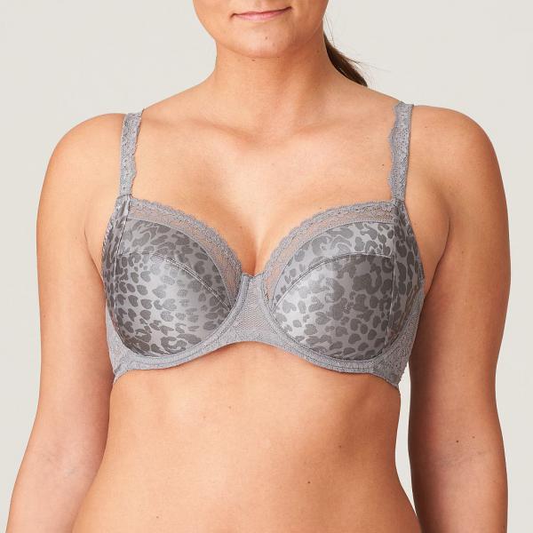 PrimaDonna Twist Cobble Hill full cup wire bra C-H cup, color fifties grey
