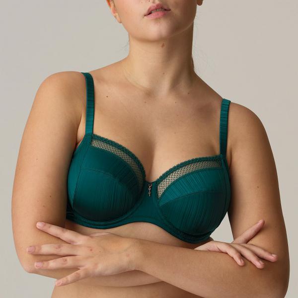 PrimaDonna Twist Knokke full cup wire bra B-H cup, color jasper green