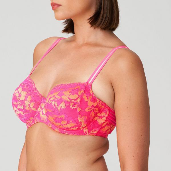 PrimaDonna Twist Verao full cup wire bra C-H cup, color l.a. pink