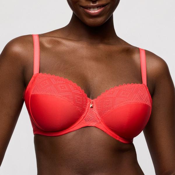 PrimaDonna Twist Grace Bay full cup wire bra B-G cup, color coral