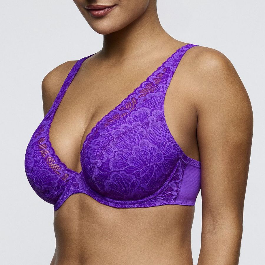 PrimaDonna Twist Mocuto halb unterlegter Bügel BH tief dekolletiert Cup B-F, Farbe italian acai